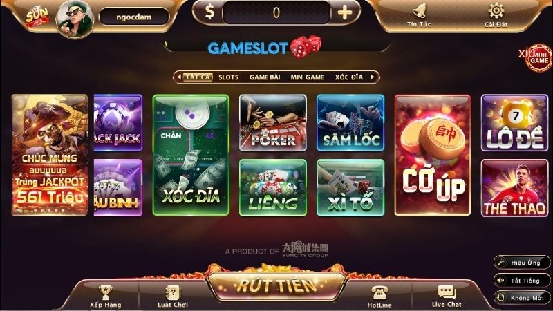 Hàng trăm tựa game đổi thưởng ở Sunwin thu hút triệu cược thủ mỗi ngày